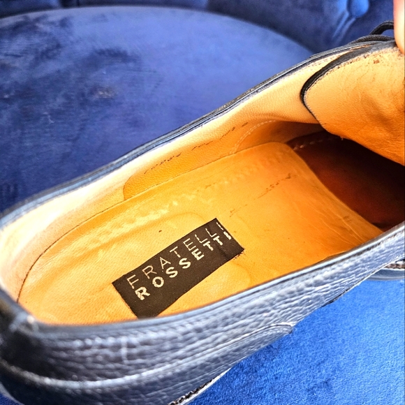 Fratelli Rossetti Racers Grand Prix Black Leather Dress Shoes - Picture 7 of 14